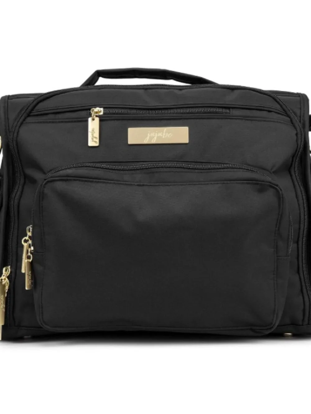 JuJuBe Black Convertible Diaper Bag Backpack Messenger Tote
